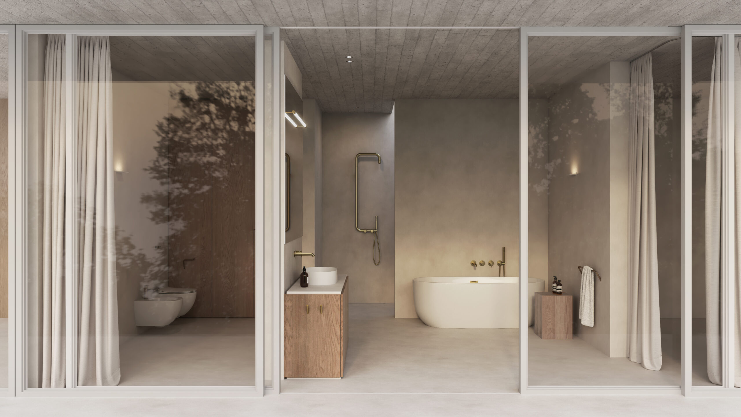 Bathroom design - Joanna Kubieniec i Katarzyna Długosz - Biuro architektoniczne w Katowicach